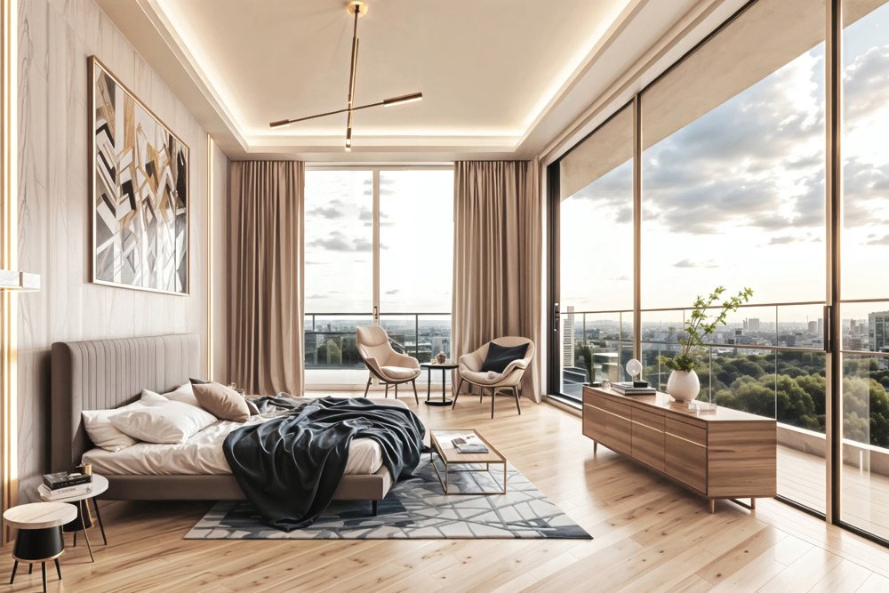 Trump towers - Primary bedroom suite